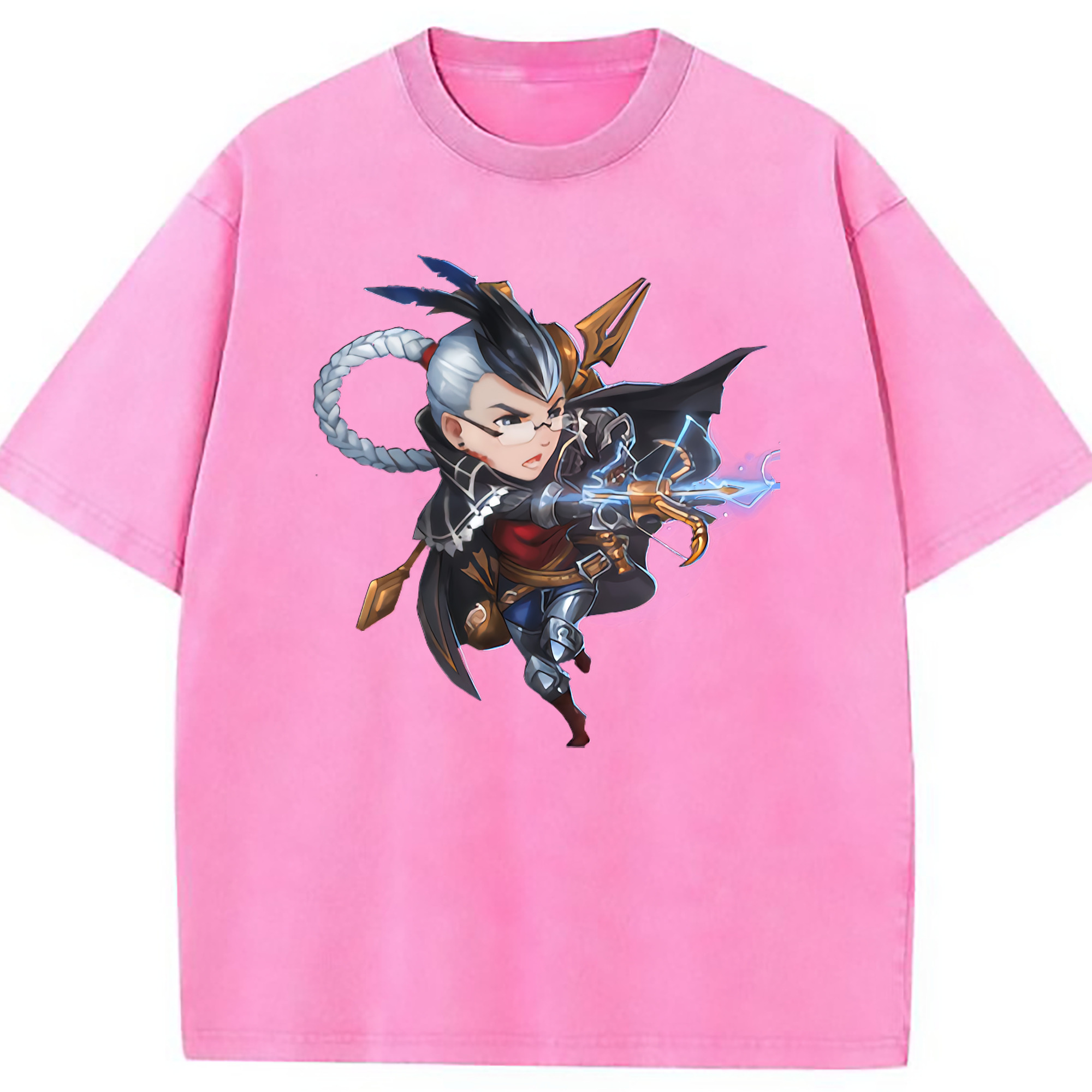 （画像用） リーグ・オブ・レジェンド League of Legends LOL 綿100% ヴィンテージ風 半袖Tシャツ（フロントプリント）
